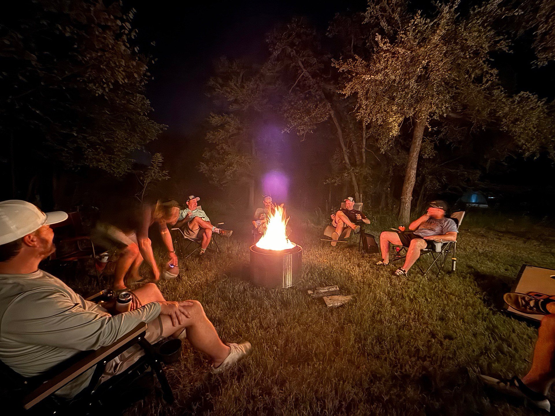 Dads around the fire